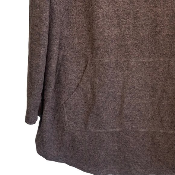 Torrid Size 3 Brown Hooded Oversized Pullover Knit Ling Sleeved Hoody - Picture 4 of 13